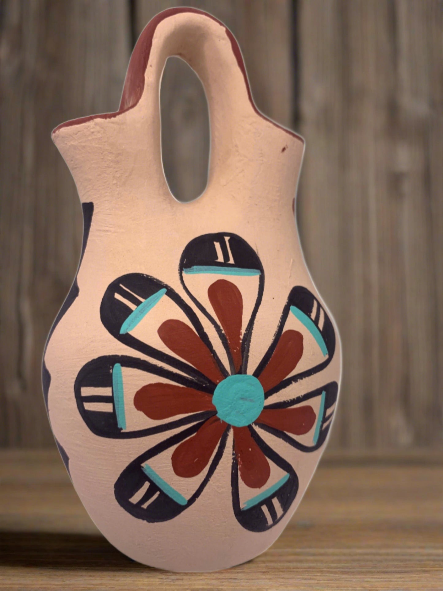 Acoma Pueblo Sacred Unity Wedding Vase by Chinana Jemez
