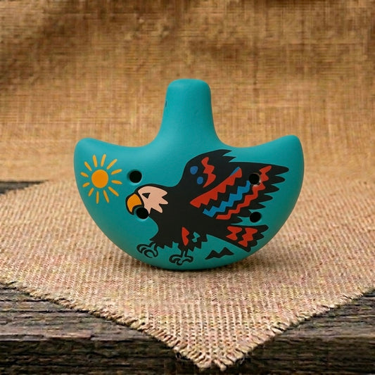 Handmade Eagle Ocarina – Ceramic Flute