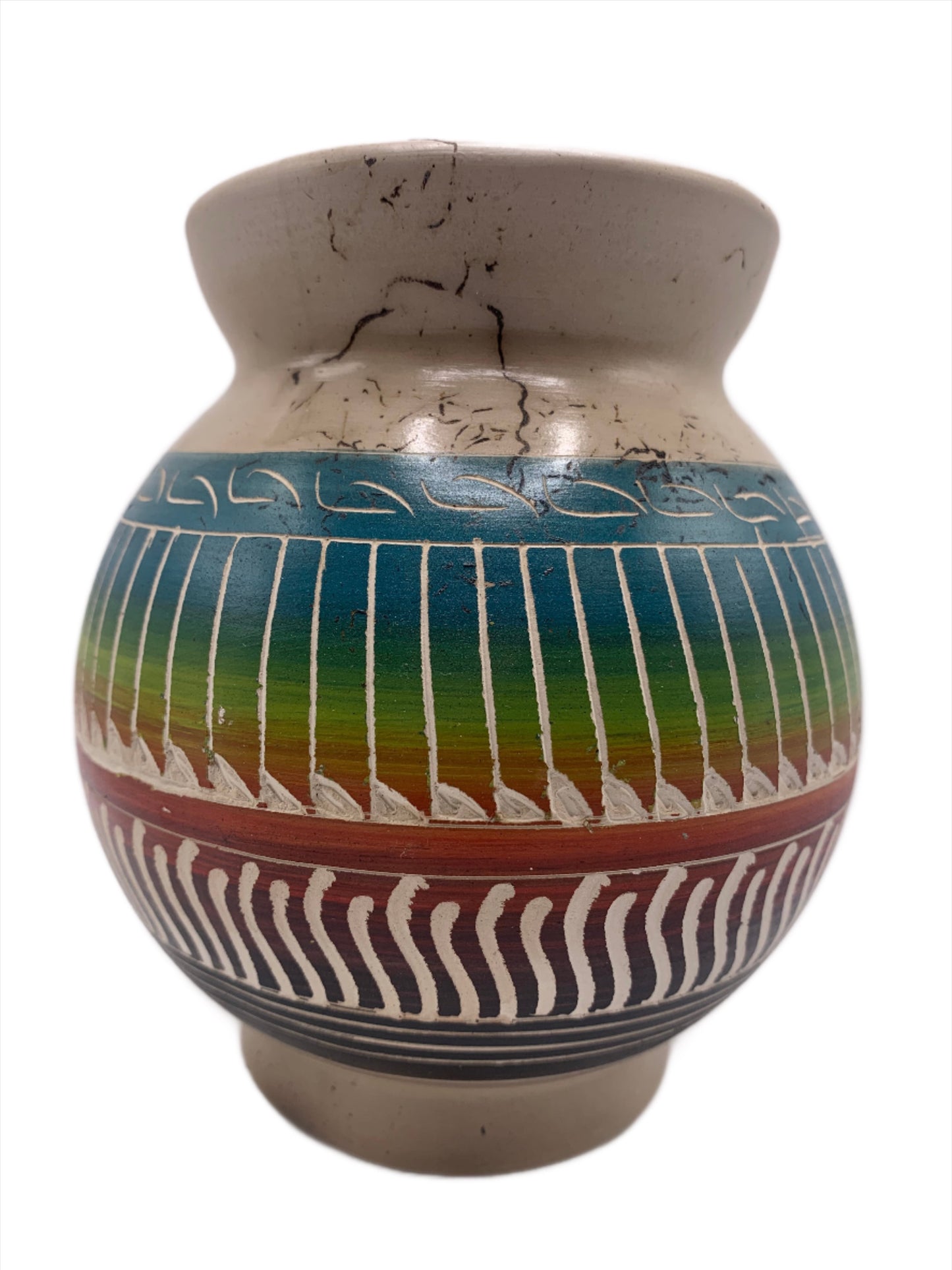 Navajo Etched Hand Crafted Pottery