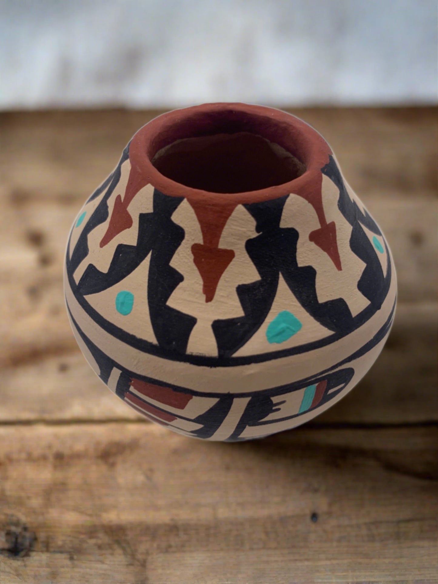 Native American Acoma Pueblo Pottery  By Chinana Jemez