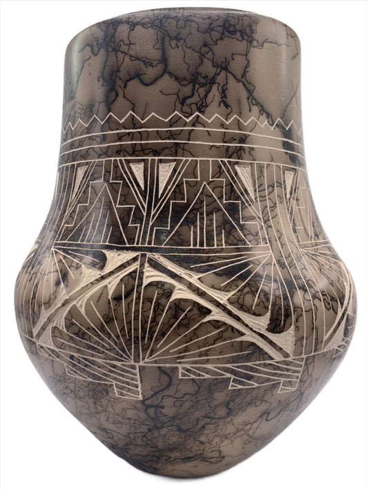Native American Navajo Horsehair Vase