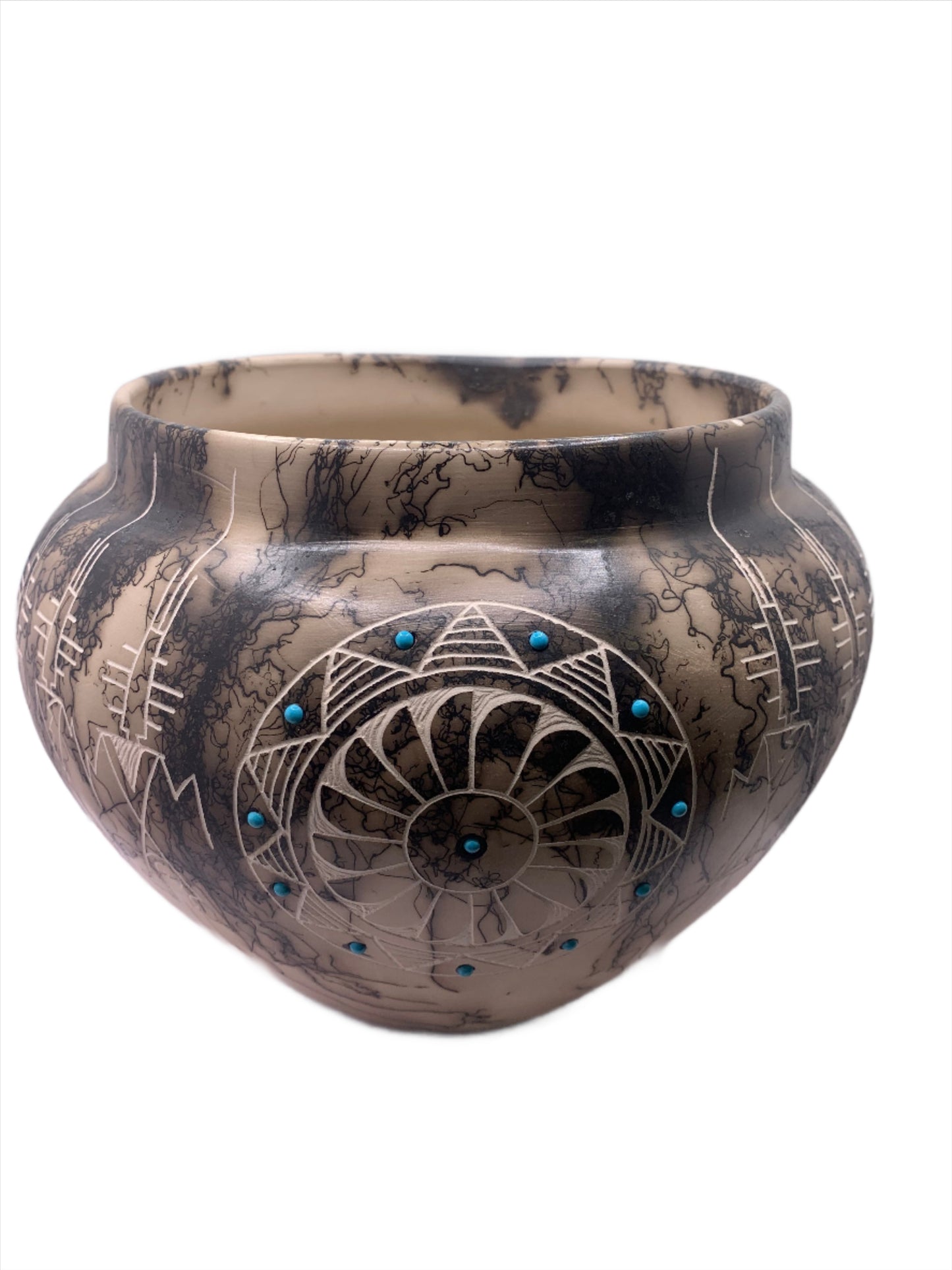 Native American Navajo Pottery by Mary Yellow