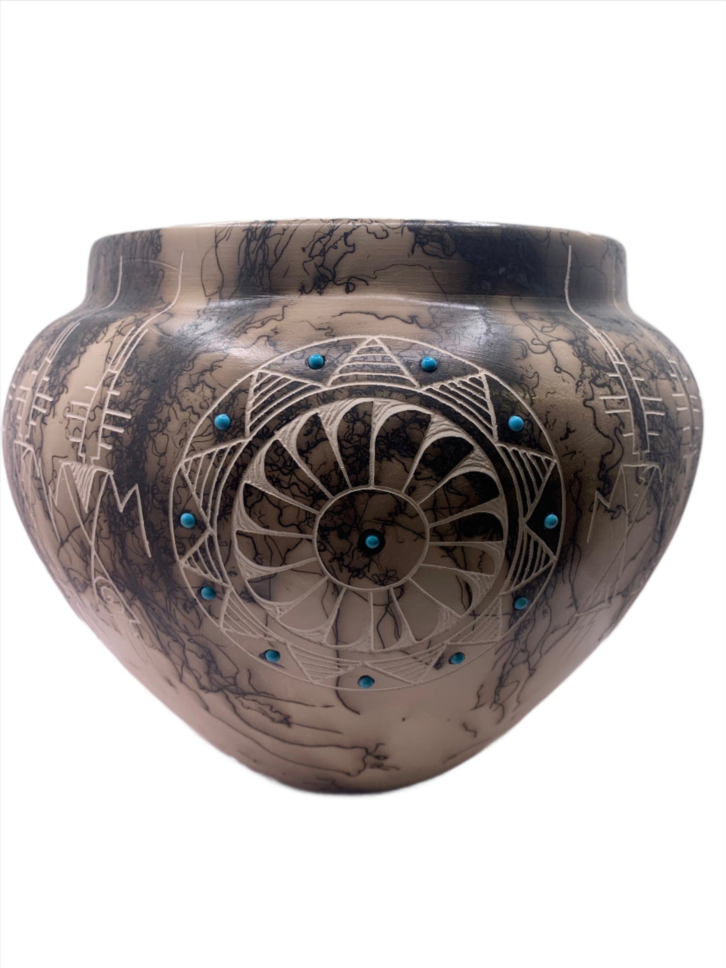 Native American Navajo Pottery by Mary Yellow