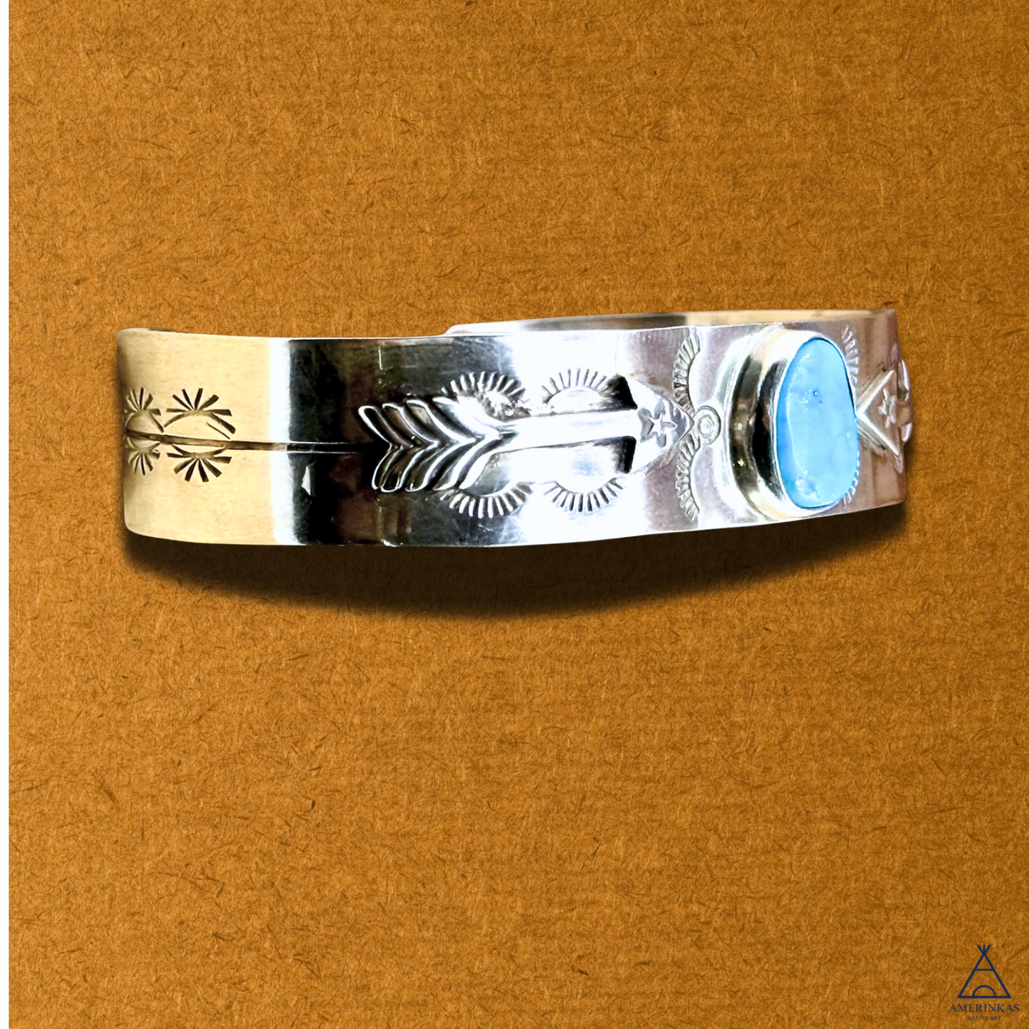 Sierra Turquoise Bracelet – Handcrafted Navajo Sterling Silver Cuff