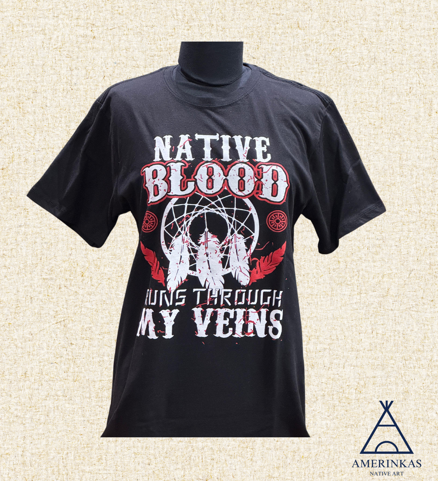 Native Blood Runs Through My Veins T-Shirt