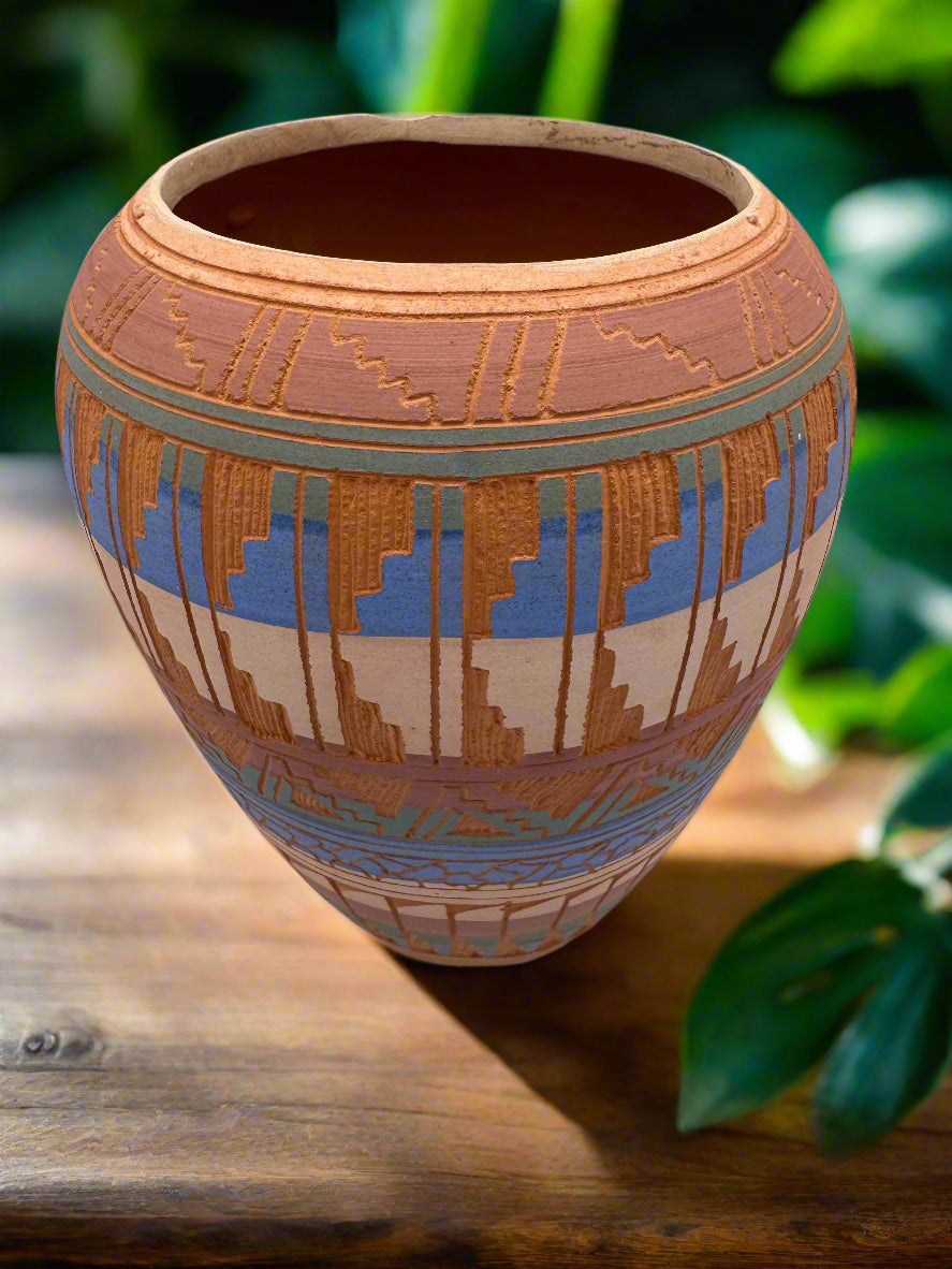 Handcrafted Navajo Ceramic Vase by Vivian Smith