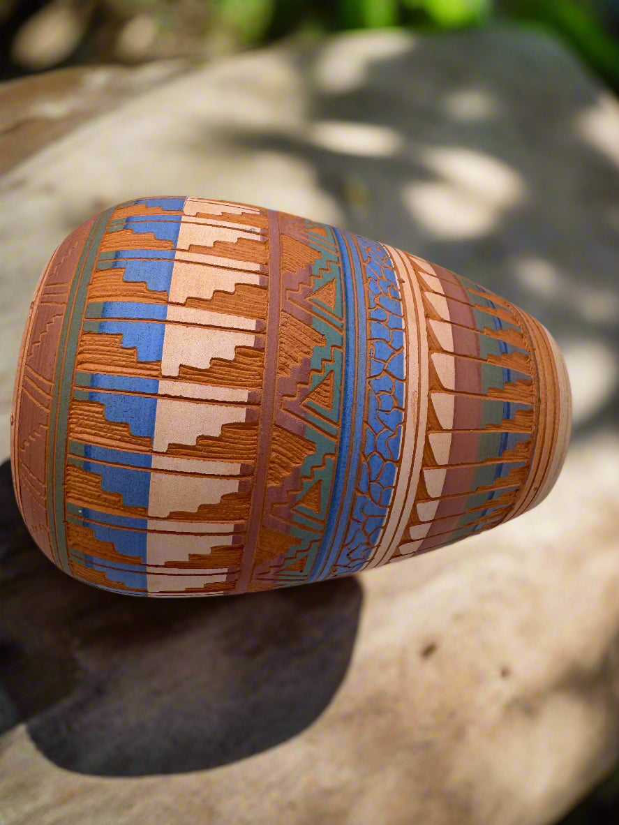 Handcrafted Navajo Ceramic Vase by Vivian Smith