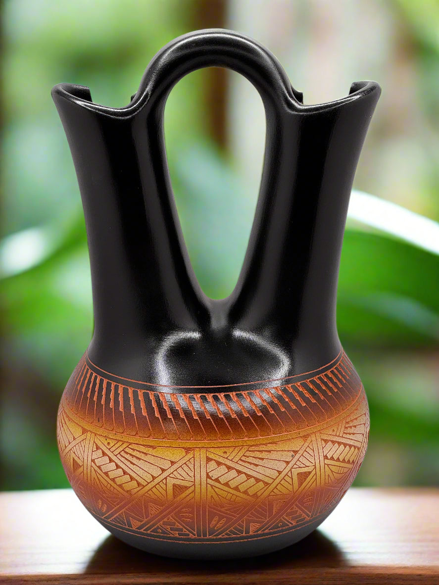 Native American Wedding Vase by Orion Aragon Laguna Pueblo