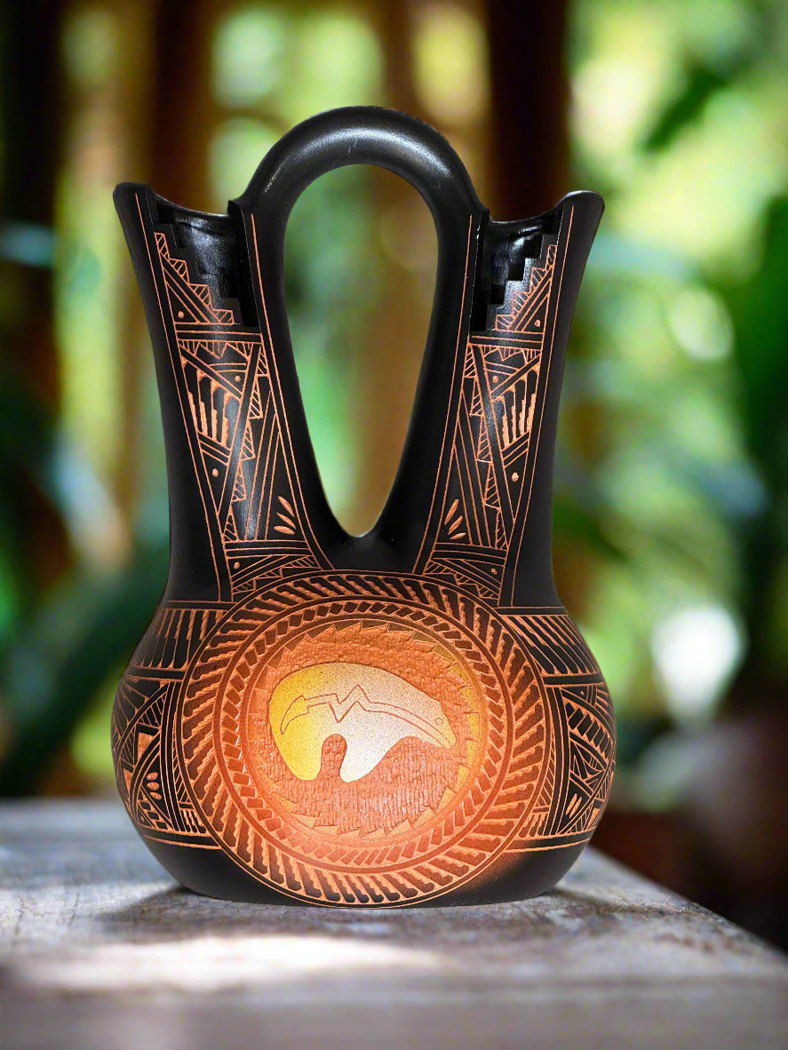 Native American Wedding Vase by Orion Aragon Laguna Pueblo