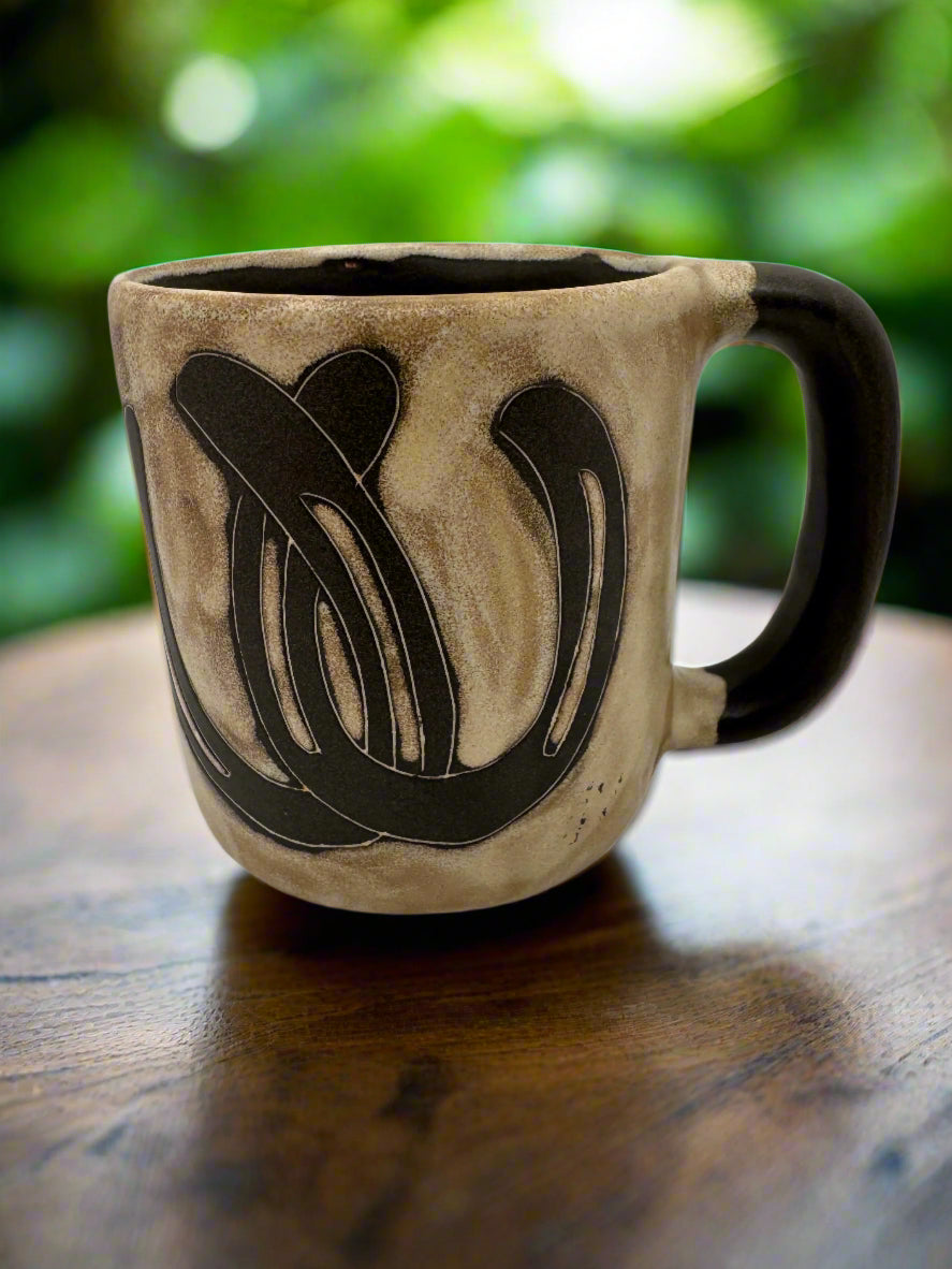 Horseshoe  Mug – Handcrafted Ceramic with Rustic Elegance