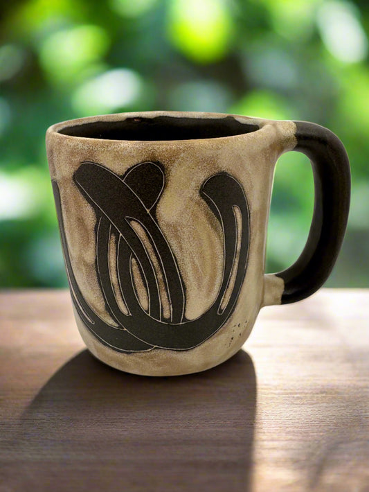 Horseshoe  Mug – Handcrafted Ceramic with Rustic Elegance