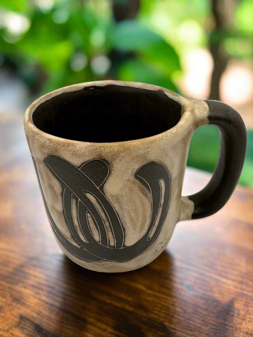 Horseshoe  Mug – Handcrafted Ceramic with Rustic Elegance