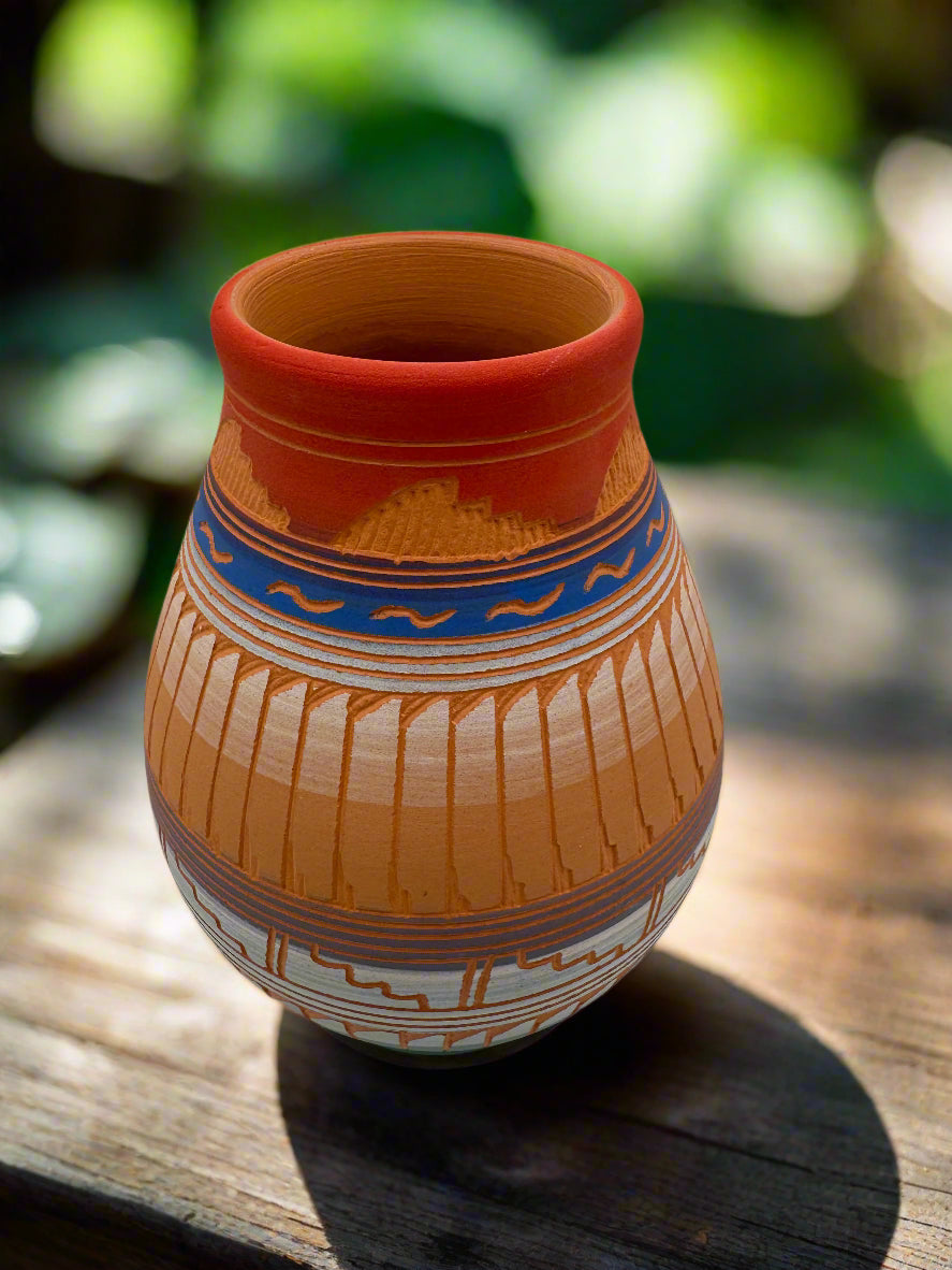 Navajo Etched Pottery by Millissa Charlie