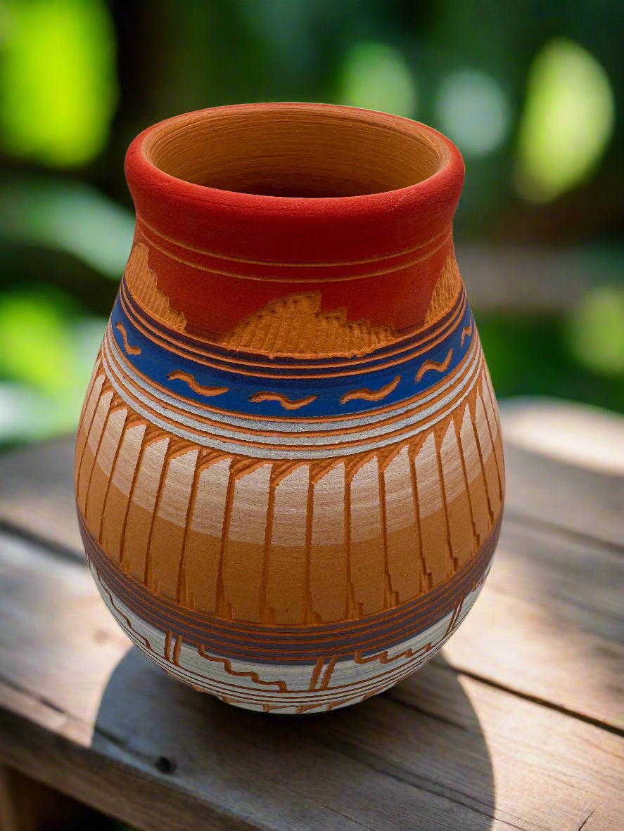 Navajo Etched Pottery by Millissa Charlie