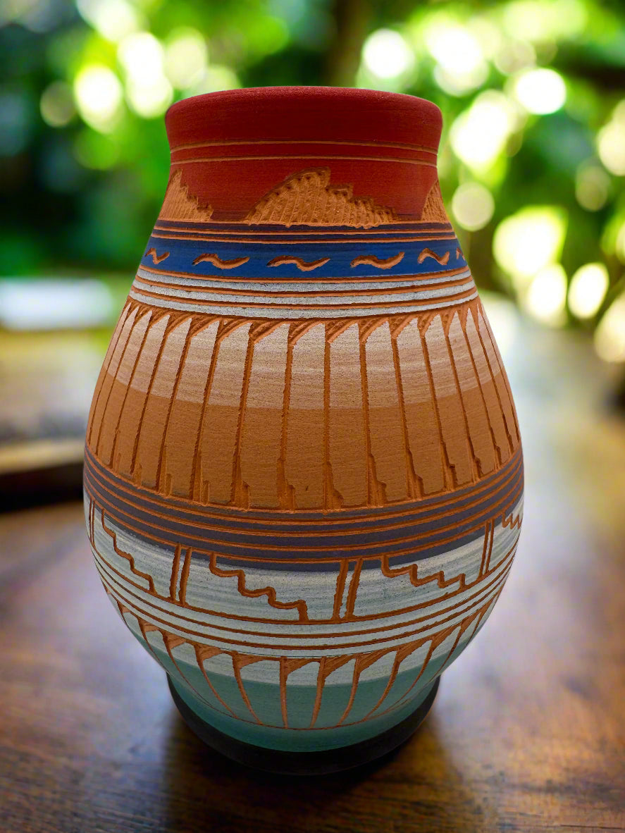 Navajo Etched Pottery by Millissa Charlie