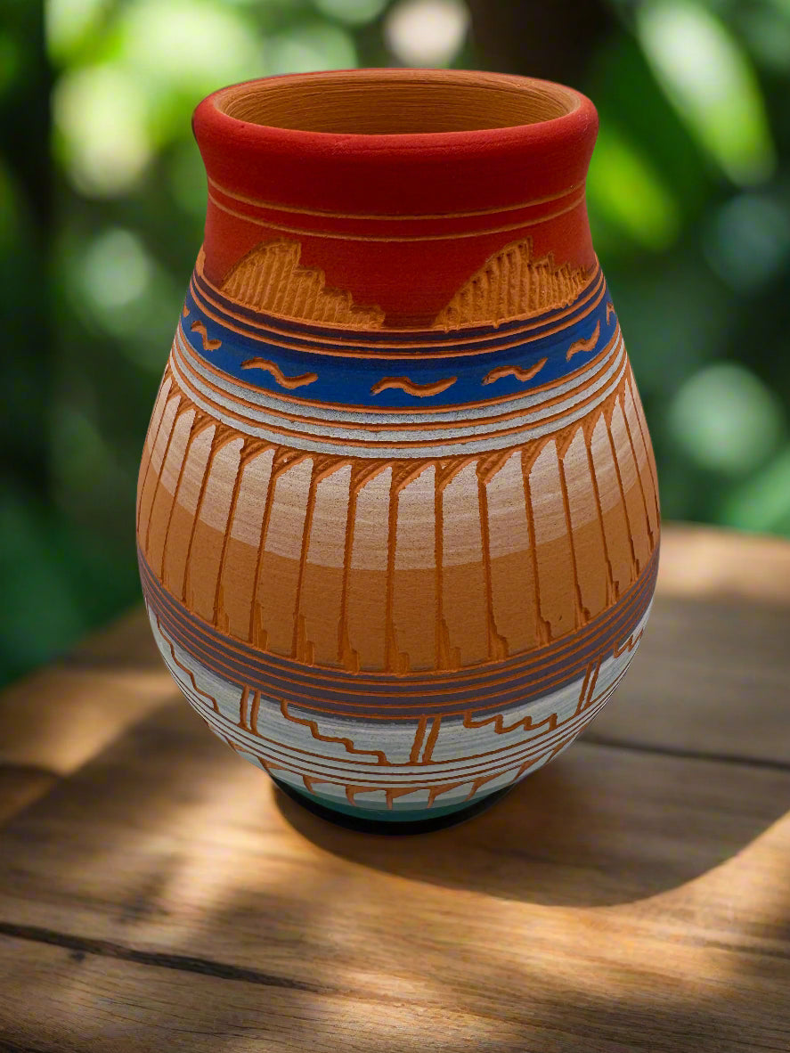 Navajo Etched Pottery by Millissa Charlie