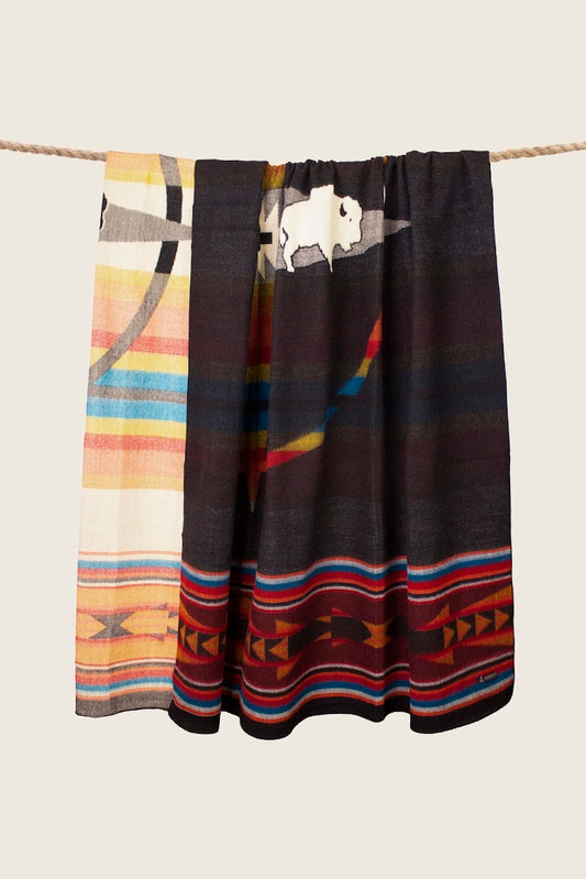 Alpaca wool Southwest queen blanket – Bison Haven by Amerinkas