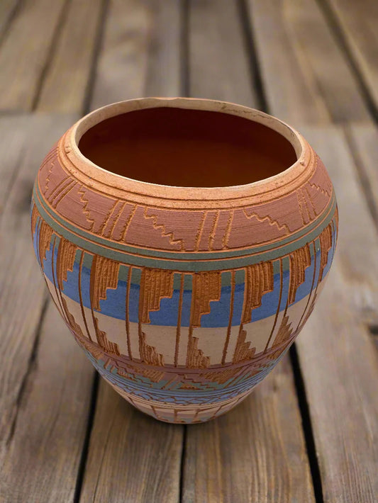 Handcrafted Navajo Ceramic Vase by Vivian Smith