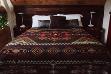 Load image into Gallery viewer, Ultra-Soft Alpaca Wool Southwest Queen Blanket - Sequoia
