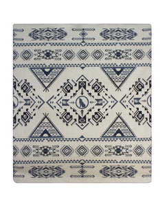 Ultra-Soft Alpaca Wool Southwest Queen Blanket - Smoky Mountains