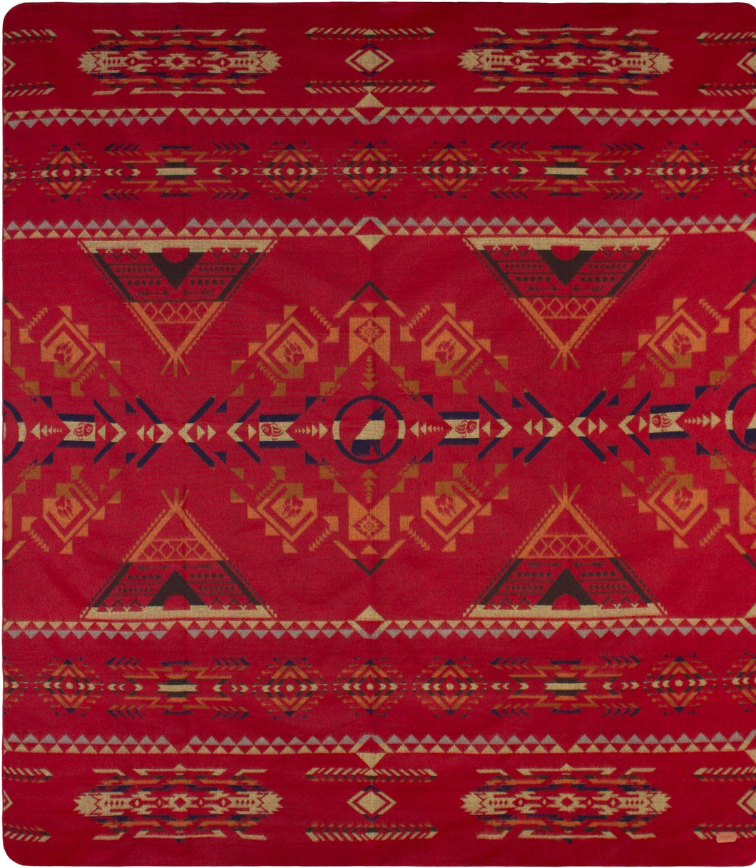 Ultra-Soft Alpaca Wool Southwest Queen Blanket - Mesa Verde