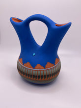 Load image into Gallery viewer, Navajo Wedding Vase Blue
