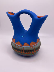 Navajo Wedding Vase Blue
