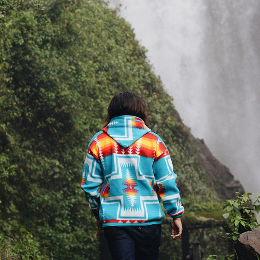 Turquoise Native Cross Jacket
