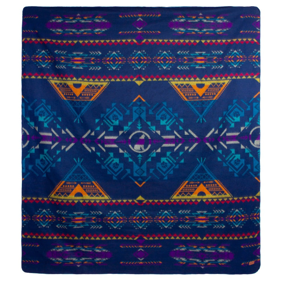 Ultra-Soft Alpaca Wool Southwest Throw Blanket - Ocean Cliff