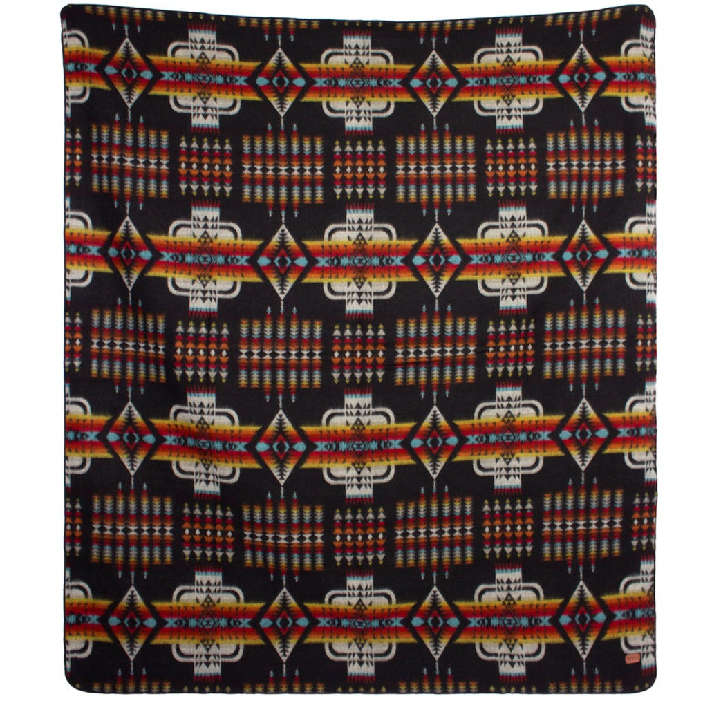 Ultra-Soft Alpaca Wool Southwest Throw Blanket - Sacred Geometry Zig Zag