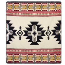 Load image into Gallery viewer, Ultra-Soft Alpaca Wool Southwest Throw Blanket - Zia Sky Chief
