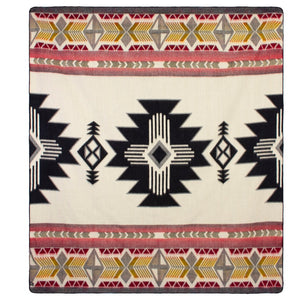 Ultra-Soft Alpaca Wool Southwest Throw Blanket - Zia Sky Chief
