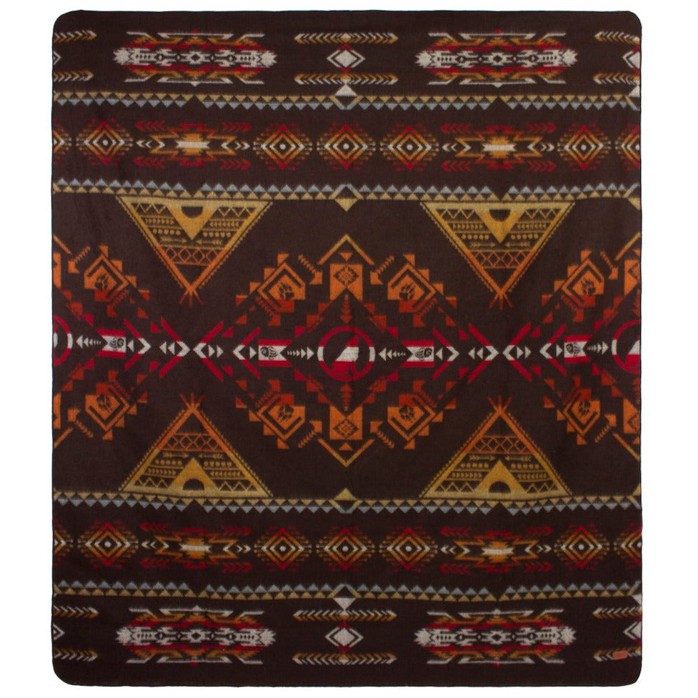 Ultra-Soft Alpaca Wool Southwest Throw Blanket - Tree Bark