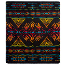 Load image into Gallery viewer, Ultra-Soft Alpaca Wool Southwest Throw Blanket - Wolf Visions
