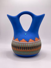 Load image into Gallery viewer, Navajo Wedding Vase Blue
