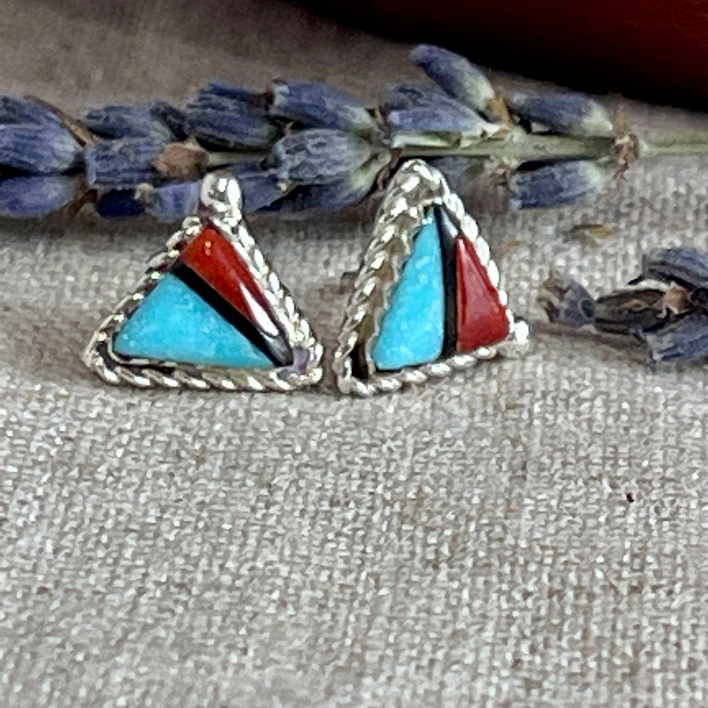 Elu Turquoise and Coral Earring