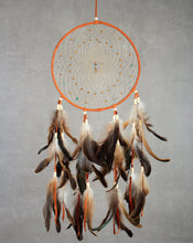Load image into Gallery viewer, Dream Catcher Size 5- Deer Tail Tigers Eye Aquamarine
