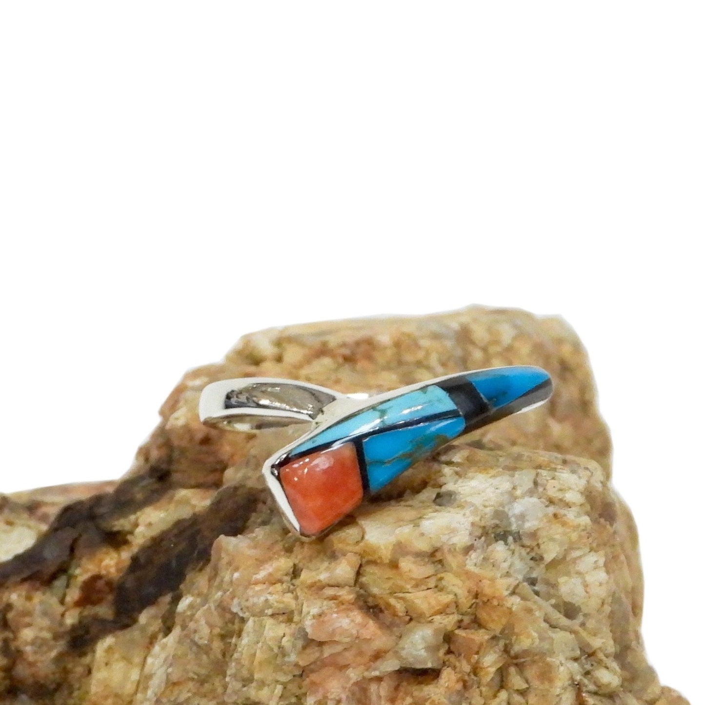 Southwest Inlay Sterling Silver Ring