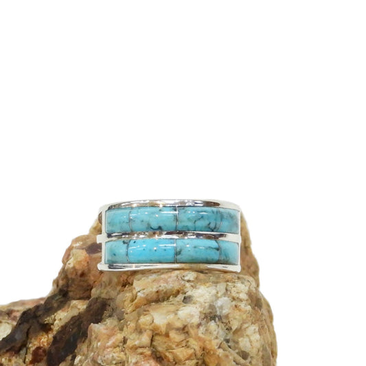 Native Turquoise  Sterling Silver Ring