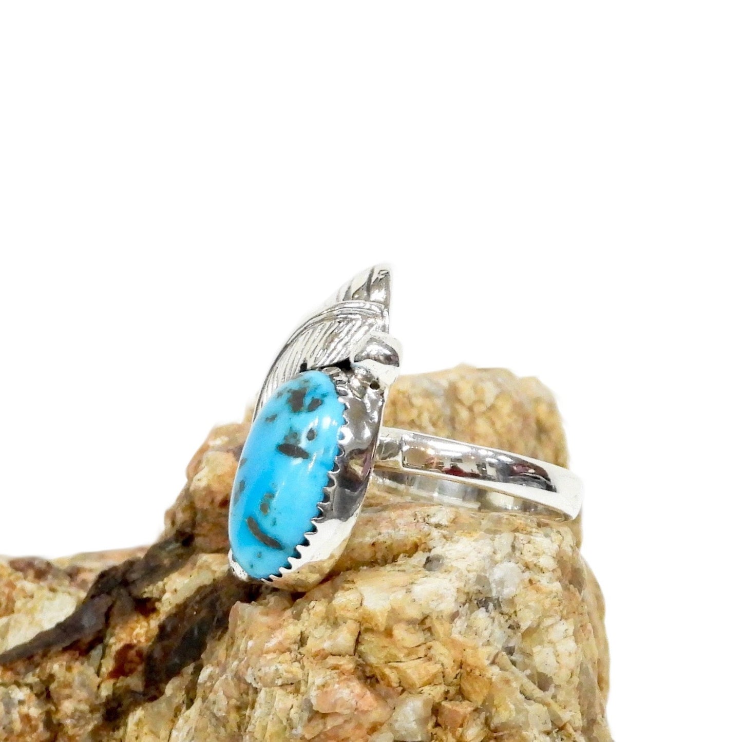 Turquoise and Sterling Silver Southwest Ring