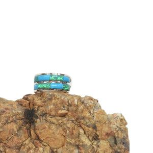 Opal and Turquoise Native Ring