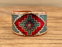 Load image into Gallery viewer, Chakana Painted Copper Ring
