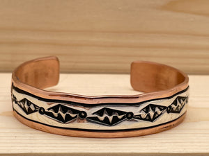ZigZag Copper And Sterling Silver Bracelet