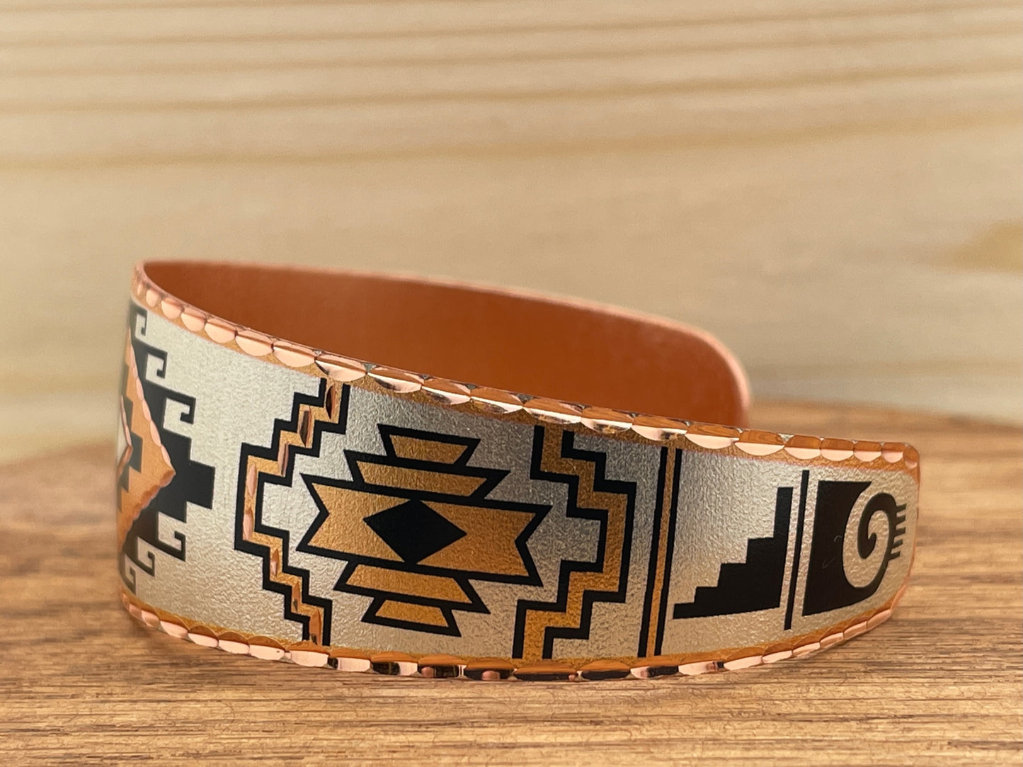 Tsisadu Painted Copper Bracelet Large